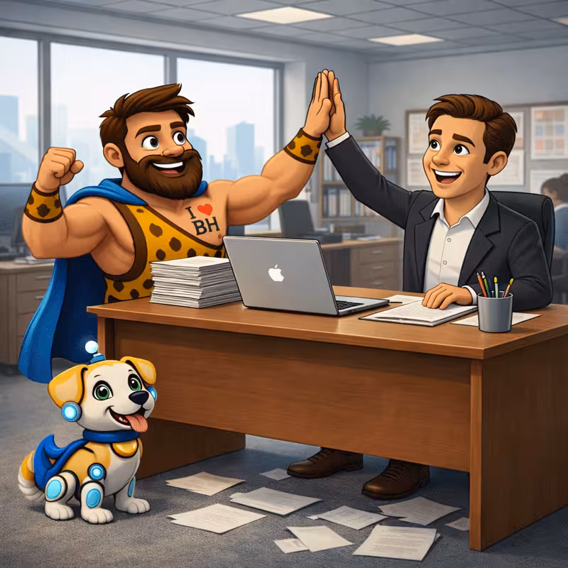 With Bonehead - happy business owner with Bonehead Bookkeeping